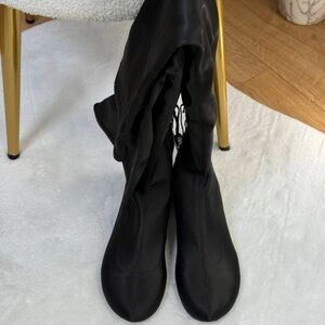 Zara Elegant Black Over the Knee Boots